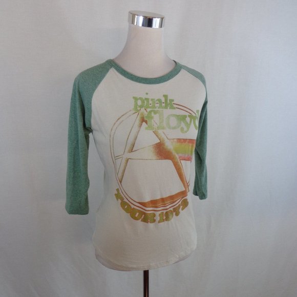 PINK FLOYD 1973 Tour Raglan Shirt sz L teens - Picture 2 of 5